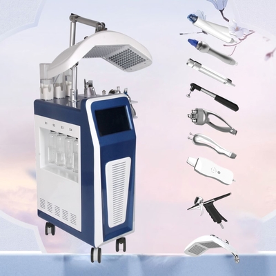 9 em 1 máquina de limpeza facial do oxigênio de Dermabrasion do Hydra para o fotão dos cuidados com a pele PDT conduzido